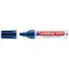 Edding 500 Rotulador Permanente - Punta Biselada - Trazo entre 2 y 7 mm. - Recargable - Secado Instantaneo - Color Azul | Ahorro