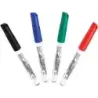 Bic Velleda 1741 Pack de 4 Rotuladores para Pizarra - Punta Media - Trazo de 1.4mm - Borrado Optimo - Colores Surtidos | Ahorro