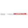 Edding 751 Rotulador Permanente - Punta Redonda - Trazo entre 1 y 2 mm. - Tinta Opaca - Secado Rapido - Color Blanco | Ahorro Im