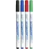 Bic Velleda 1721 Pack de 4 Rotuladores para Pizarra - Punta Fina - Trazo de 1.5mm - Borrado Optimo - Colores Surtidos | Ahorro I