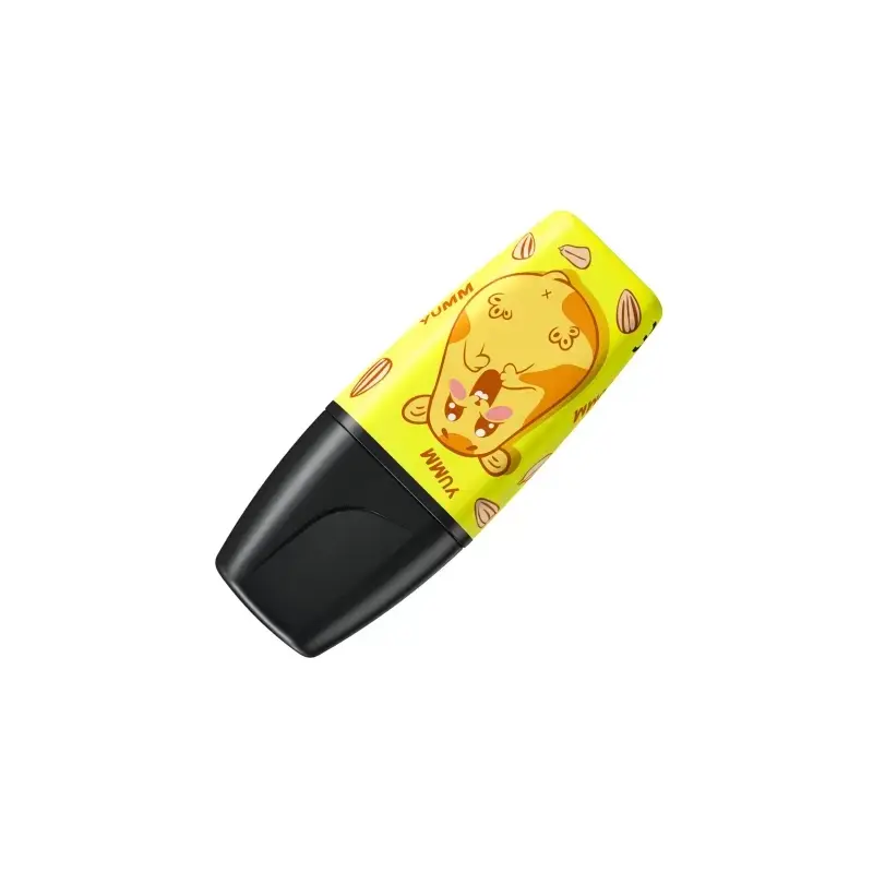 Stabilo Boss Mini Animal Vibes Pack de 3 Mini Marcadores Fluorescentes - Trazo entre 2 y 5mm - Tinta con Base de Agua - Antiseca