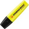 Stabilo Boss 70 Pack de 4 Marcadores Fluorescentes - Trazo entre 2 y 5mm - Recargable - Tinta con Base de Agua - Color Amarillo