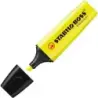 Stabilo Boss 70 Pack de 4 Marcadores Fluorescentes - Trazo entre 2 y 5mm - Recargable - Tinta con Base de Agua - Color Amarillo