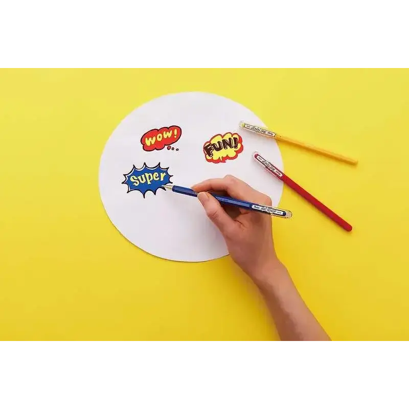 Pentel Mattehop Boligrafo de Bola - Punta 1mm - Trazo 0.5mm - Tinta de Gel Opaca - Fabricado con 55% de Materiales Reciclados -