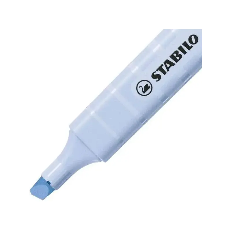 Stabilo Swing Cool Pastel Pack de 4 Marcadores Fluorescentes - Cuerpo Plano - Punta Biselada - Trazo entre 1 y 4mm - Tinta con B