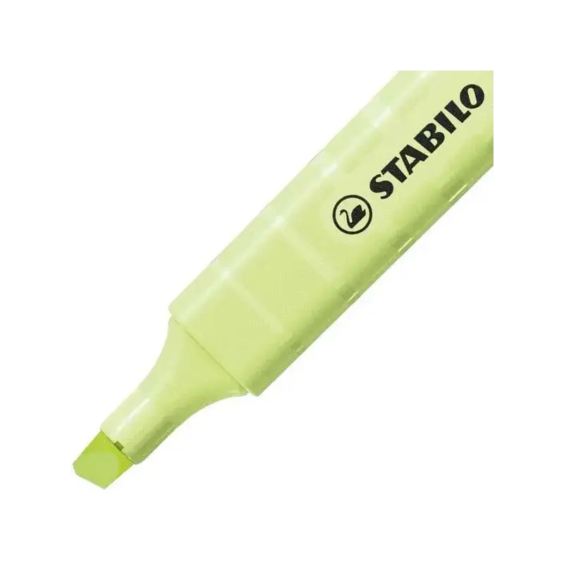 Stabilo Swing Cool Pastel Pack de 4 Marcadores Fluorescentes - Cuerpo Plano - Punta Biselada - Trazo entre 1 y 4mm - Tinta con B