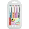 Stabilo Swing Cool Pastel Pack de 4 Marcadores Fluorescentes - Cuerpo Plano - Punta Biselada - Trazo entre 1 y 4mm - Tinta con B