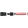 Edding 800 Rotulador Permanente - Punta Biselada - Trazo entre 4 y 12 mm. - Recargable - Secado Instantaneo - Color Negro | Ahor