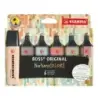 Stabilo Boss Naturecolors Pack de 6 Marcadores - Trazo entre 2 y 5mm - Tinta con Base de Agua - Colores Siena, Beige, Ocre Oscur