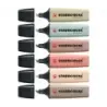 Stabilo Boss Naturecolors Pack de 6 Marcadores - Trazo entre 2 y 5mm - Tinta con Base de Agua - Colores Siena, Beige, Ocre Oscur