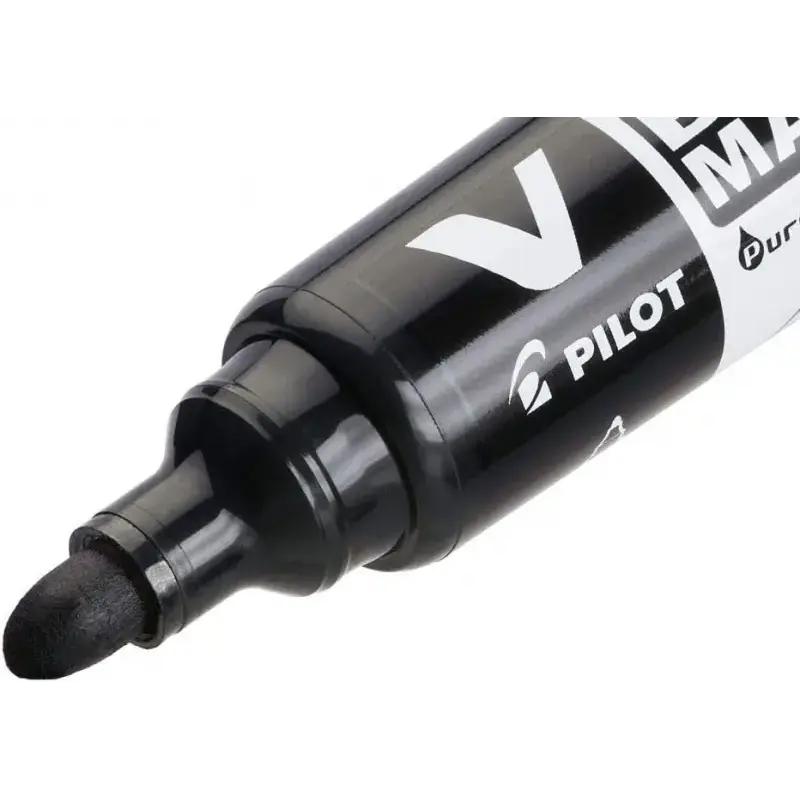 Pilot V-Board Master Begreen Pack de 5 Rotuladores para Pizarra Blanca - Punta Redonda 6mm - Trazo 2.3mm - 91% Plastico Reciclad