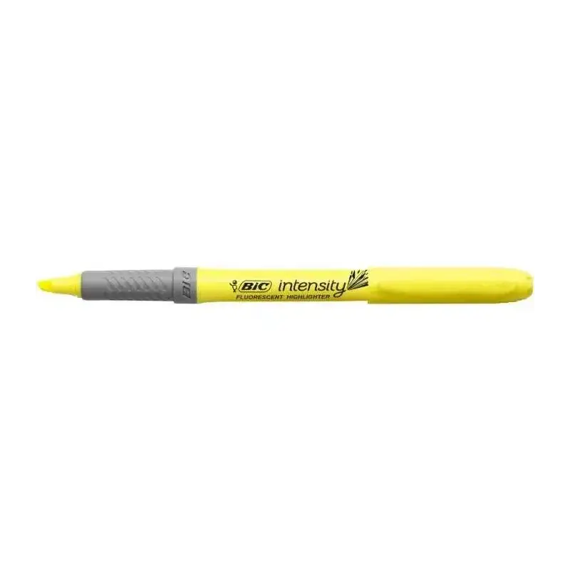 Bic Highlighter Grip Pack de 12 Marcadores Fluorescentes Pastel - Punta Biselada - Trazo entre 1.60 y 3.30mm - Grip Texturizado