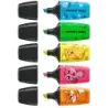 Stabilo Boss Mini Animal Vibes Pack de 5 Mini Marcadores Fluorescentes - Trazo entre 2 y 5mm - Tinta con Base de Agua - Antiseca