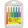 Stabilo Swing Cool Pack de 6 Marcadores Fluorescentes - Cuerpo Plano - Punta Biselada - Trazo entre 1 y 4mm - Tinta con Base de
