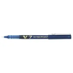 Pilot Boligrafo de Tinta Liquida V7 HI-Tecpoint Rollerball - Punta Fina de Aguja 0.7mm - Trazo 0.5mm - Color Azul | Ahorro Impri