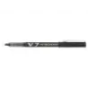 Pilot Boligrafo de tinta liquida V7 HI-Tecpoint Rollerball - Punta fina de aguja 0.7mm - Trazo 0.5mm - Color Negro | Ahorro Impr