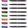 Stabilo OHPen Pack de 8 Rotuladores Permanentes - Punta Superfina - Trazo de 0.4mm - Agarre Antideslizante - Tapon Ventilado - C