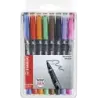 Stabilo OHPen Pack de 8 Rotuladores Permanentes - Punta Media - Trazo de 1mm - Agarre Antideslizante - Tapon Ventilado - Colores