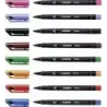 Stabilo OHPen Pack de 8 Rotuladores Permanentes - Punta Media - Trazo de 1mm - Agarre Antideslizante - Tapon Ventilado - Colores