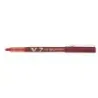 Pilot Boligrafo de tinta liquida V7 HI-Tecpoint Rollerball - Punta fina de aguja 0.7mm - Trazo 0.5mm - Color Rojo | Ahorro Impri