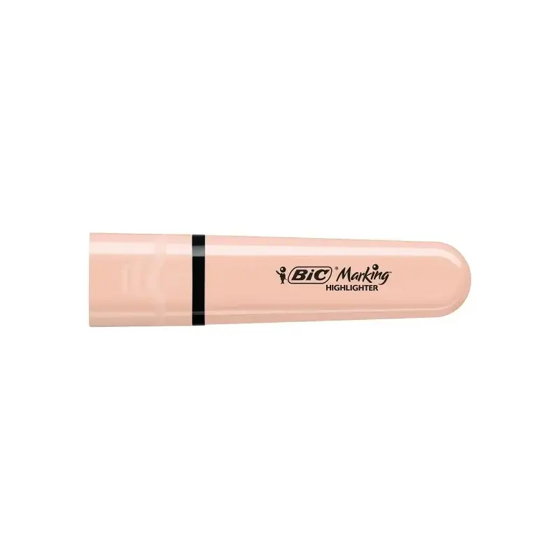 Bic Marking Highlighter Flat Pastel Mineral Pack de 6 Marcadores Fluorescentes - Punta Biselada - Trazo entre 1.20 y 4.60 mm - T