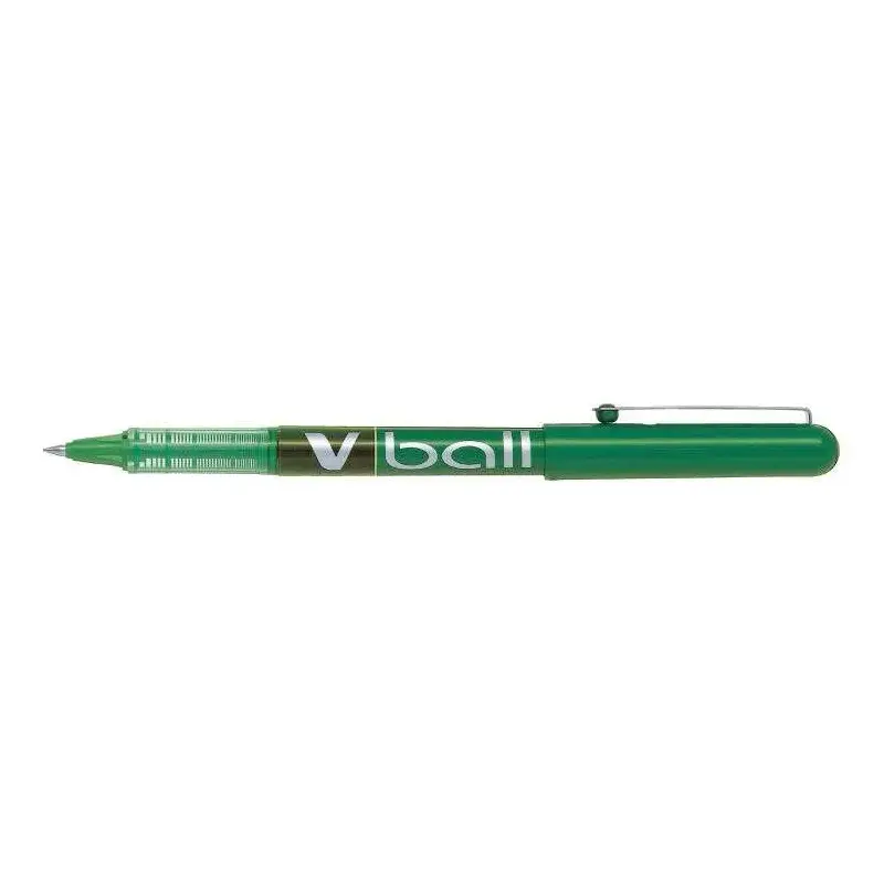 Pilot Boligrafo de Tinta Liquida V Ball 07 Rollerball - Punta de Bola Redonda 0.7mm - Trazo 0.5mm - Color Verde | Ahorro Imprimi