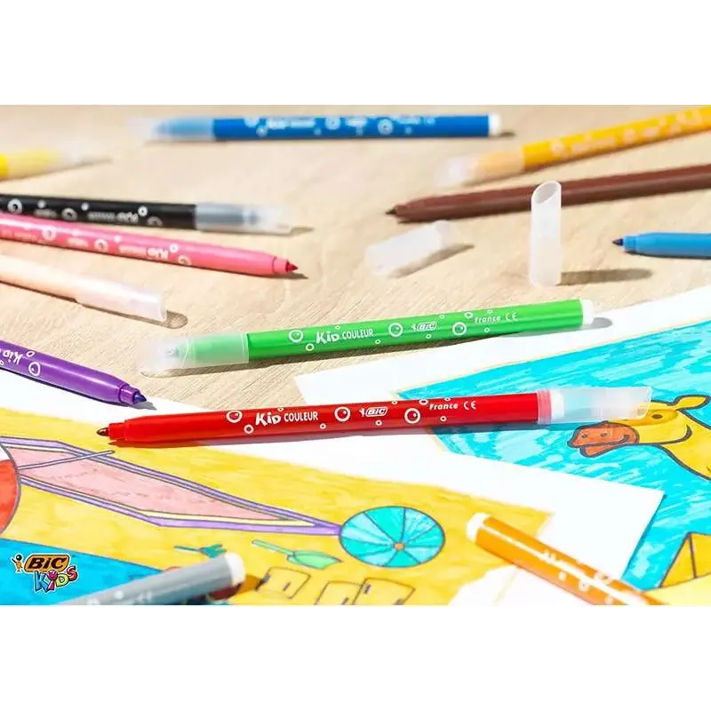Bic Kids Couleur Pack de 36 Rotuladores - Punta Mediana - Lavable - Colores Surtidos | Ahorro Imprimiendo