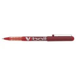 Pilot Boligrafo de tinta liquida V Ball 05 Rollerball - Punta de bola redonda 0.5mm - Trazo 0.3mm - Color Rojo | Ahorro Imprimie