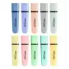 Bic Marking Highlighter Flat Pastel Pack de 10 Marcadores Fluorescentes - Punta Biselada - Trazo entre 1.20 y 4.60 mm - Tinta co