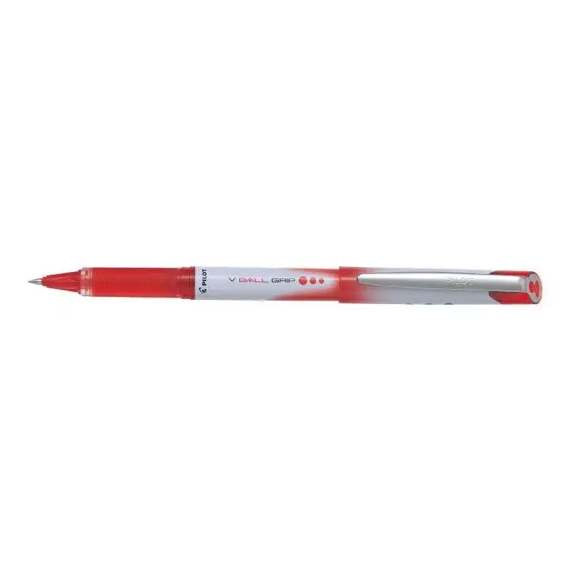 Pilot Boligrafo de Tinta Liquida V Ball Grip 07 - Punta de Bola Conica 0.7mm - Trazo 0.5mm - Grip de Goma - Color Rojo | Ahorro
