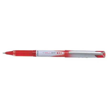 Pilot Boligrafo de Tinta Liquida V Ball Grip 07 - Punta de Bola Conica 0.7mm - Trazo 0.5mm - Grip de Goma - Color Rojo | Ahorro