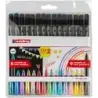 Edding 1200 Metallic and Glitter Pack de 15 Rotuladores - Punta Redonda - Trazo Metallic 1-3mm, Glitter 3mm - Tinta con Base de