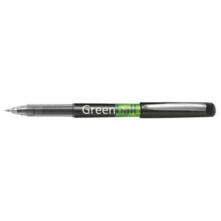 Pilot Boligrafo de Tinta Liquida Greenball - Recargable - Fabricado con Plastico Reciclado - Punta Media 0.7mm - Trazo 0.35mm -