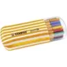 Stabilo Point 88 Zebrui Pack de 20 Rotuladores de Punta Fina de Fibra - Trazo de 0.4 mm - Tinta con Base de Agua - Colores Surti