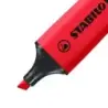 Stabilo Boss 70 Expositor con 15 Marcadores Fluorescentes - Trazo entre 2 y 5mm - Recargable - Tinta con Base de Agua - Color Ro