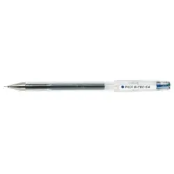 Pilot Boligrafo de Gel G-Tec C4 - Extra Fino - Recargable - Punta de Bola 0.4mm - Trazo 0.2mm - Color Azul | Ahorro Imprimiendo
