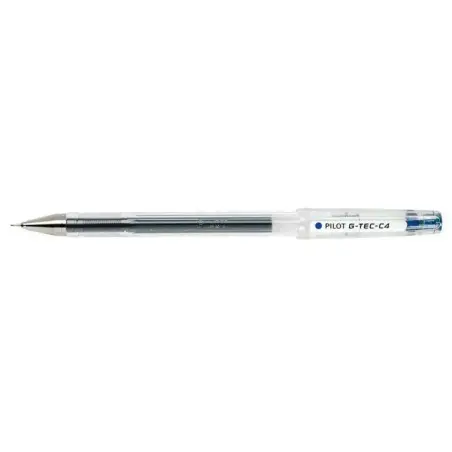 Pilot Boligrafo de Gel G-Tec C4 - Extra Fino - Recargable - Punta de Bola 0.4mm - Trazo 0.2mm - Color Azul | Ahorro Imprimiendo