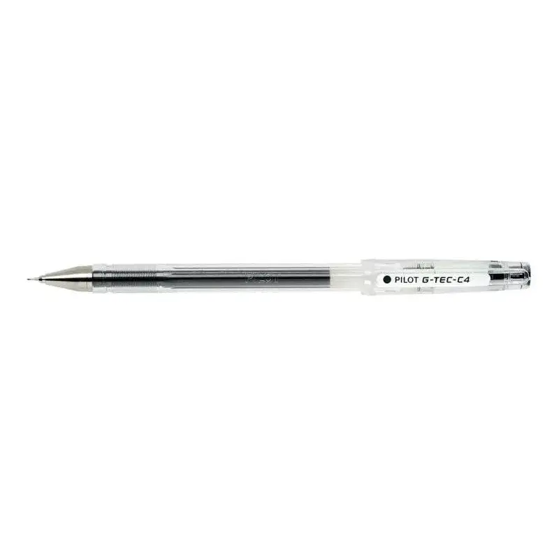 Pilot Boligrafo de Gel G-Tec C4 - Extra Fino - Recargable - Punta de Bola 0.4mm - Trazo 0.2mm - Color Negro | Ahorro Imprimiendo