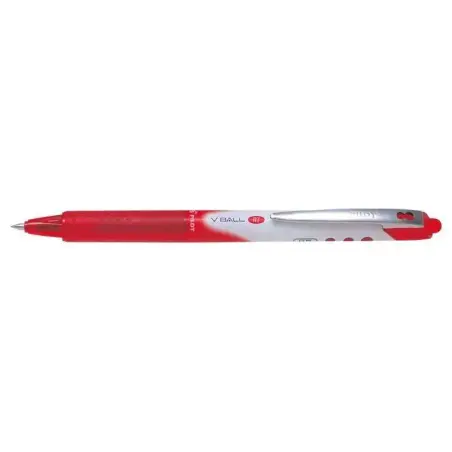 Pilot Boligrafo de Tinta Liquida V Ball RT 07 - Retractil - Punta de Bola Conica 0.5mm - Trazo 0.25mm - Grip de Goma - Color Roj