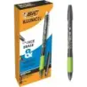 Bic Illusions Boligrafo Borrable - Punta Media de 0.7mm - Grip de Goma - Recargable - Color Negro | Ahorro Imprimiendo
