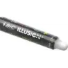 Bic Illusions Boligrafo Borrable - Punta Media de 0.7mm - Grip de Goma - Recargable - Color Negro | Ahorro Imprimiendo