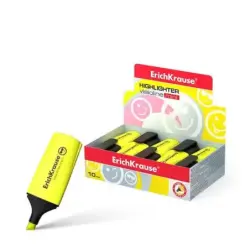 Erichkrause Visioline Mini Fluorescente - Punta Biselada - Trazo 0.6 a 5.2mm - Color Amarillo | Ahorro Imprimiendo