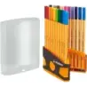 Stabilo Point 88 Pack de 20 Rotuladores de Punta Fina de Fibra - Trazo de 0.4mm. - Tinta con Base de Agua - Apto para Reglas y P
