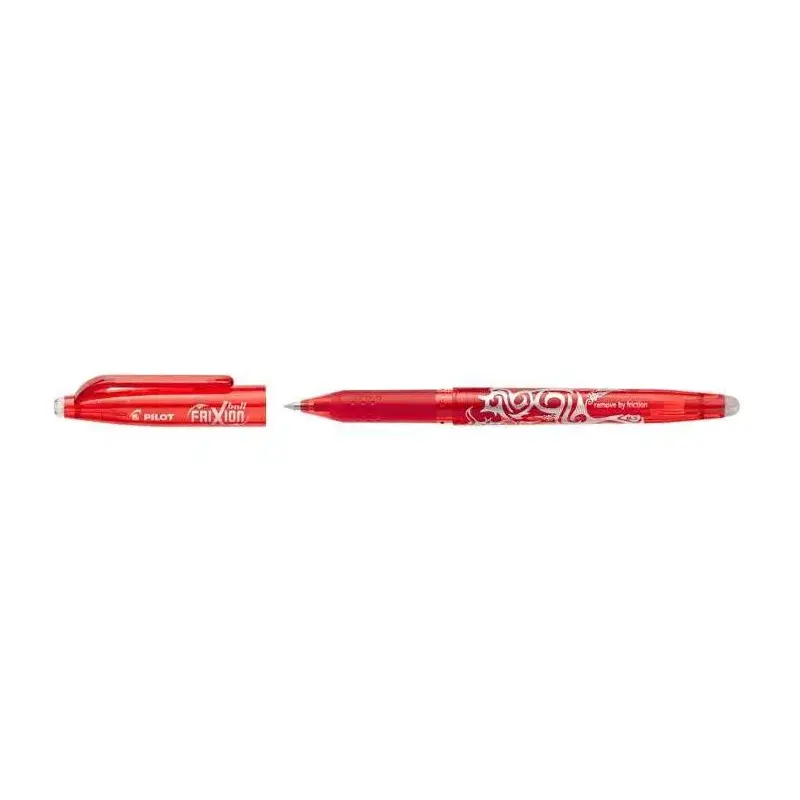 Pilot Frixion Ball Boligrafo de Gel Borrable - Punta de Bola 0.7mm - Trazo 0.4mm - Grip Ergonomico - Color Rojo | Ahorro Imprimi
