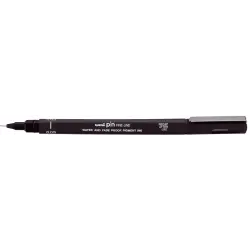 Uni-ball PIN05-200(S) Rotulador Calibrado - Punta Poliacetal 0.5mm - Tinta Pigmentada Resistente al Agua y Luz - Color Negro | A