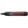 Uni-ball PM-122 Marcador de Tinta Pigmentada - Punta de Bala 1.2-1.8mm - Ideal para Pizarras de Papel - Tinta Inodora - Color Ne