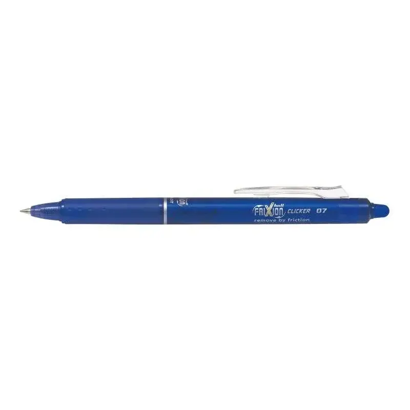 Pilot Frixion Clicker Boligrafo de Gel Borrable Retractil - Punta de Bola 0.7mm - Trazo 0.4mm - Grip Ergonomico - Color Azul | A