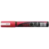 Uni-ball PWE-5M Marcador de Tiza Liquida - Punta Conica 1.8-2.5mm - Borrado en Humedo - Resistente a la Lluvia - Color Rojo | Ah