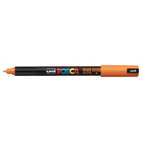 Posca PC-1MR Marcador de Pintura - Punta Roller de Fibra 0.7mm - Linea Extrafina - Tinta Pigmentada Base al Agua - Resistente a