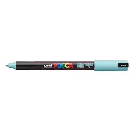 Posca PC-1MR Marcador de Pintura - Punta Tipo Roller 0.7mm - Tinta Pigmentada Base al Agua - Resistente a la Luz - Color Verde M